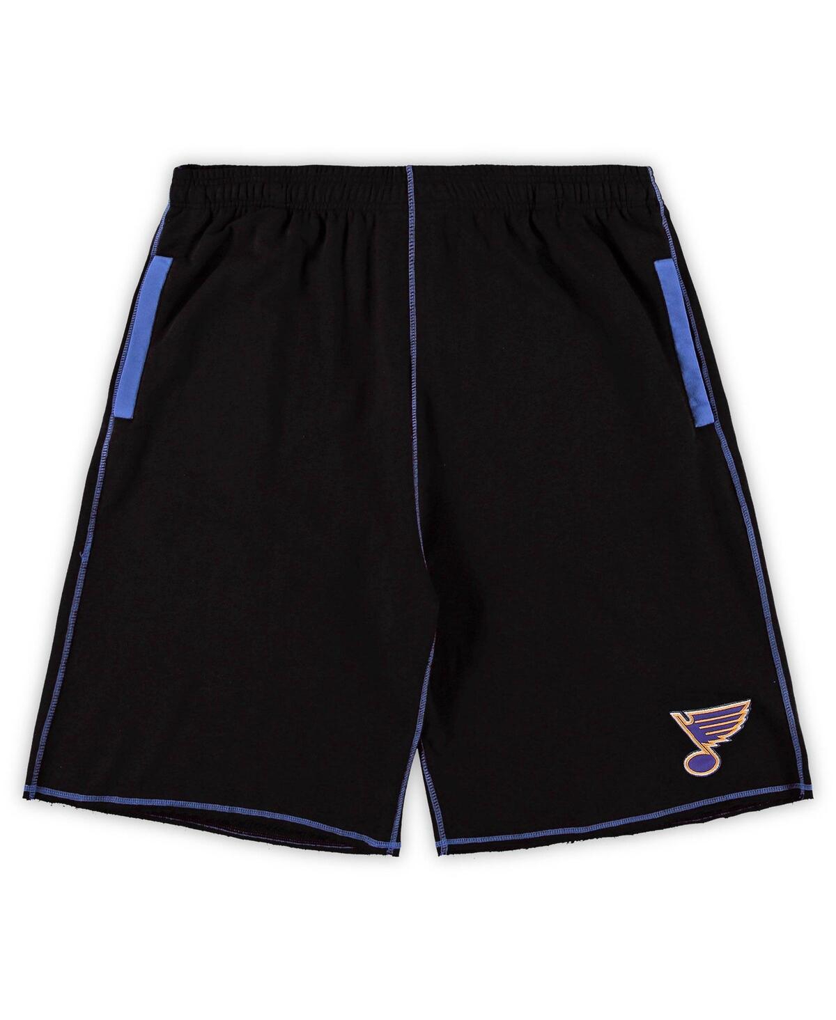 Profile Men's Black St. Louis Blues Big And Tall French Terry Shorts