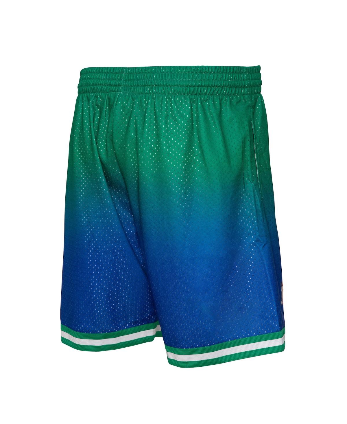 Men's Mitchell & Nessand Navy Dallas Mavericks 1998/99 Hardwood Classics Fadeaway Reload 3.0 Swingman Shorts - Green, Navy