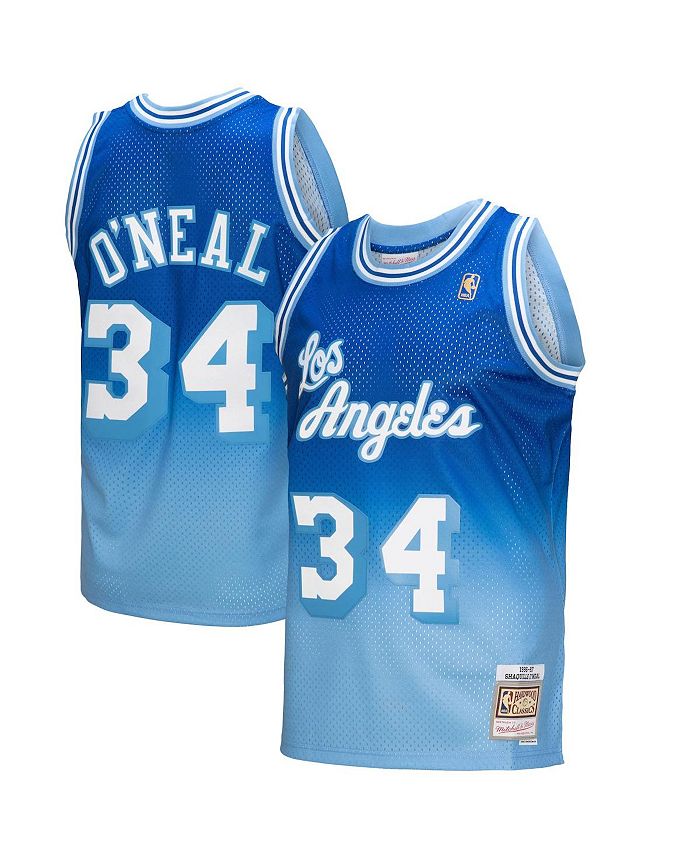 Men's Mitchell & Ness Shaquille O'Neal Powder Blue/White Los