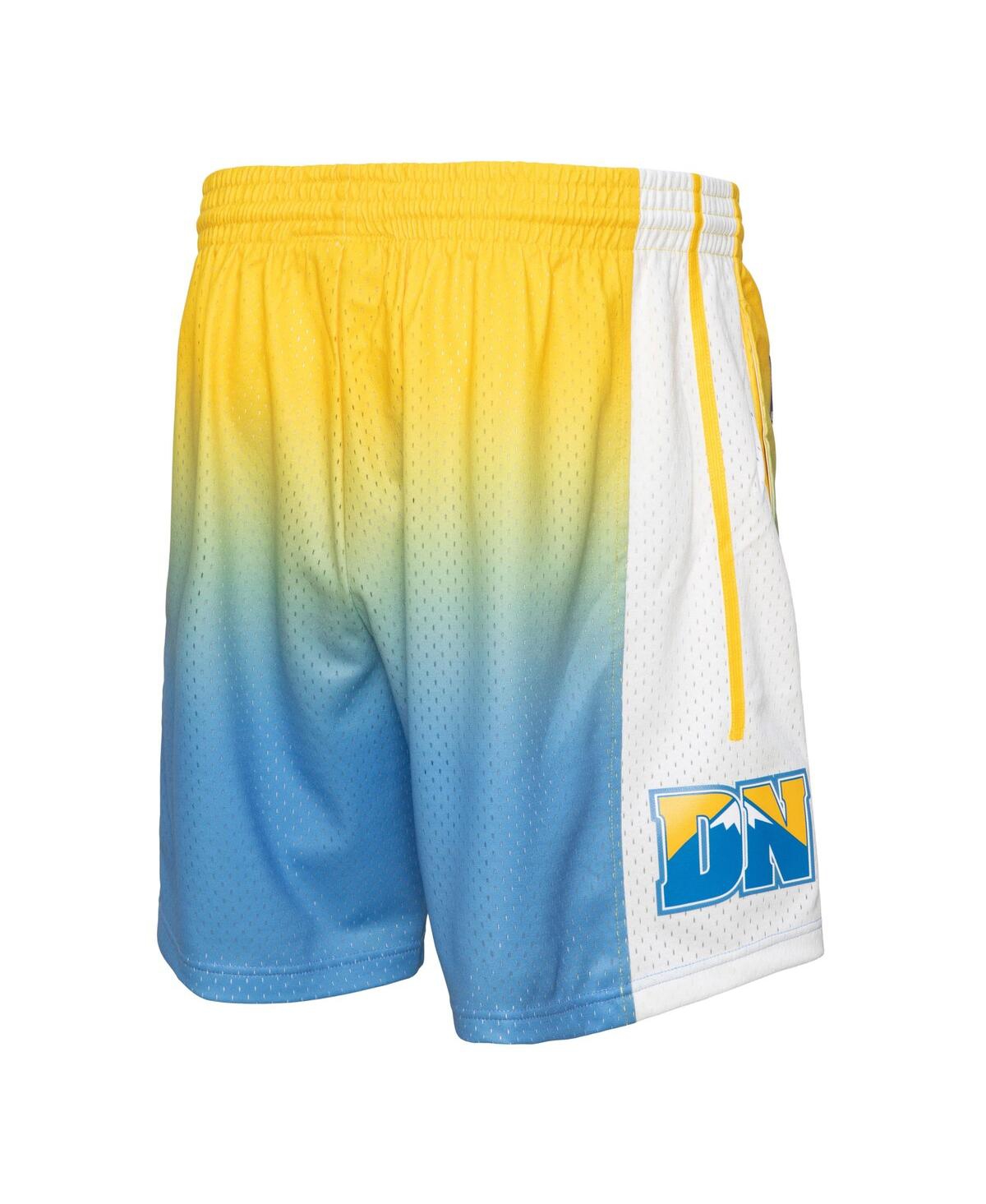 Mitchell & Ness Men's  Yellow And Blue Denver Nuggets 2006/07 Hardwood Classics Fadeaway Reload 3.0 S In Yellow,blue