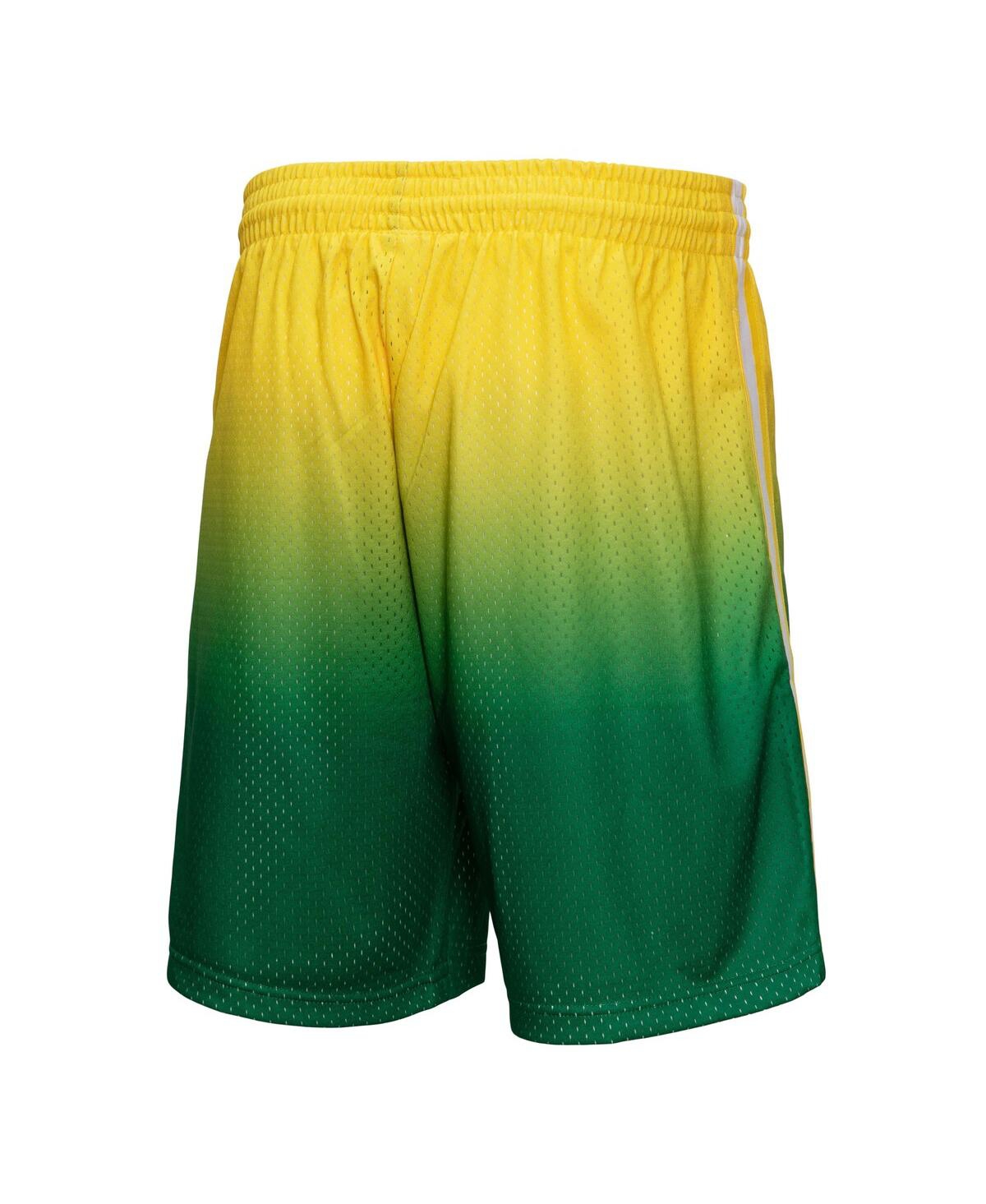 Mitchell & Ness Men's  Royal And Black Orlando Magic 1994/95 Hardwood Classics Fadeaway Reload 3.0 Sw In Yellow,green
