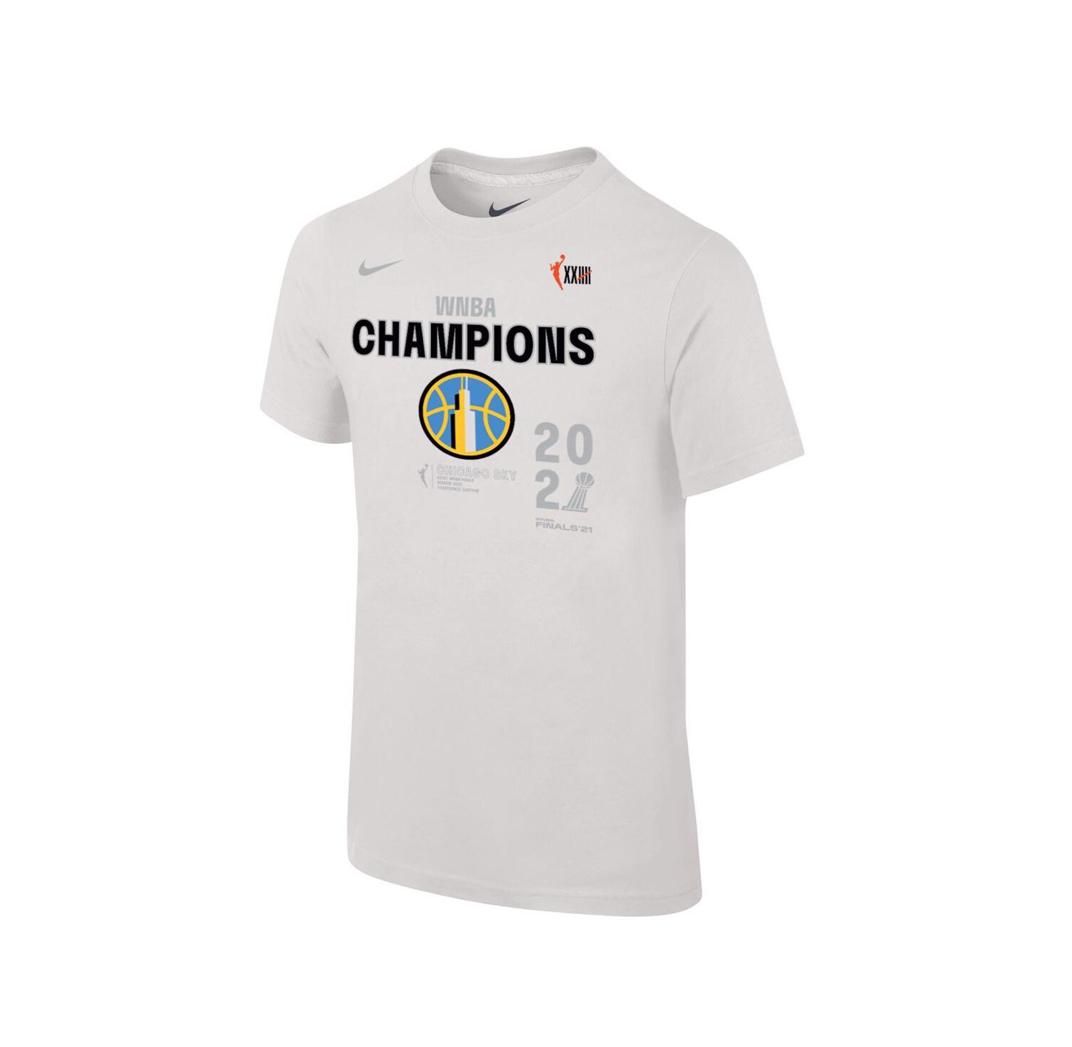 Men's White Chicago Sky 2021 WNBA Finals Champions T-shirt