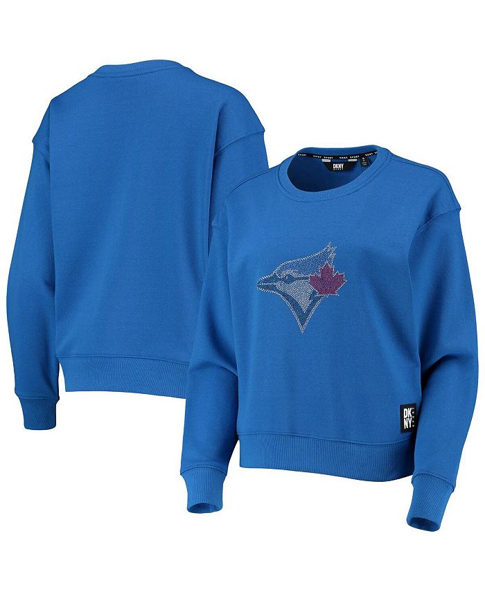 Toronto Blue Jays DKNY Sport Women's Carrie Pullover Sweatshirt - Royal