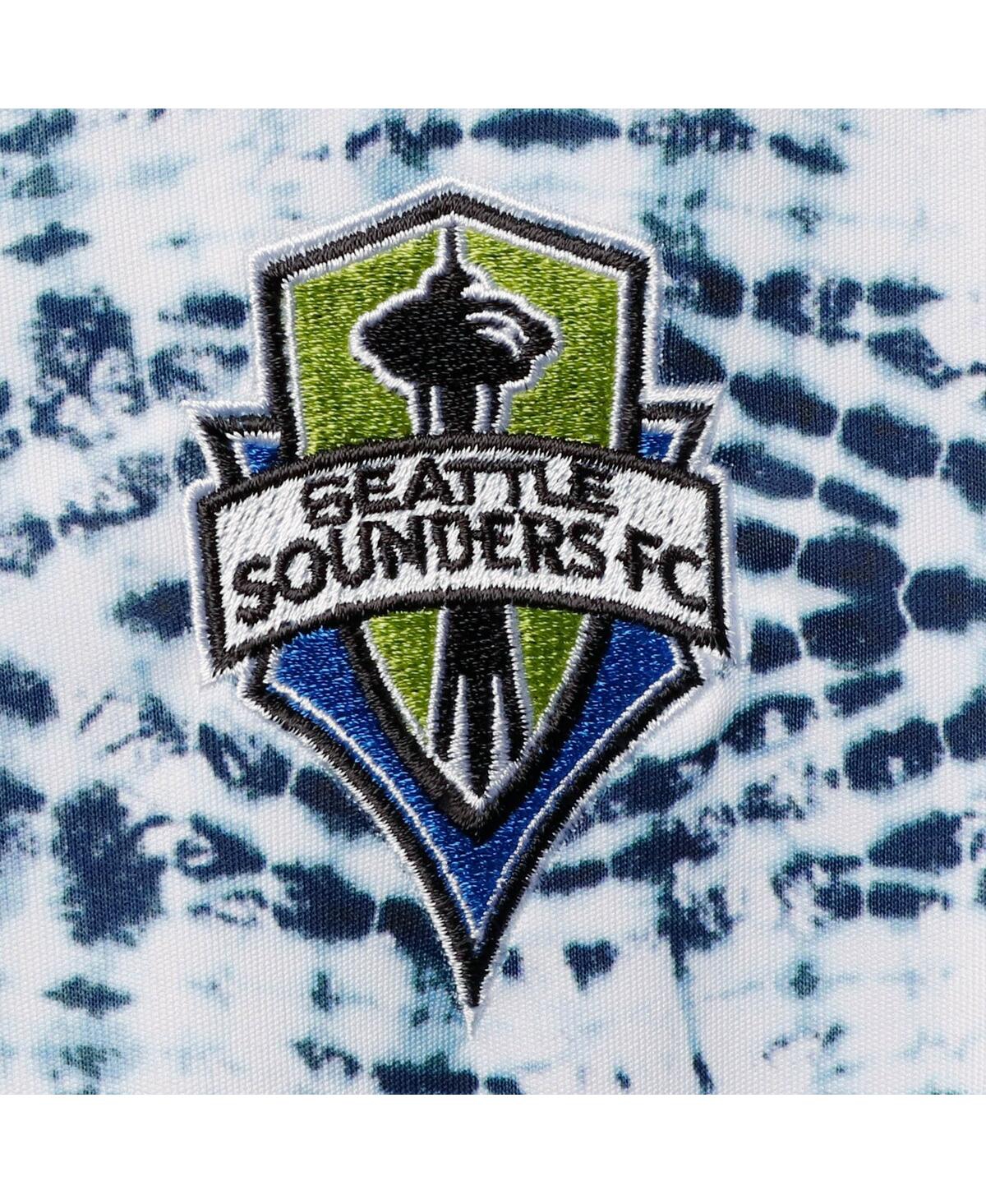 Shop Antigua Men's  Blue Seattle Sounders Fc Vivid Polo Shirt