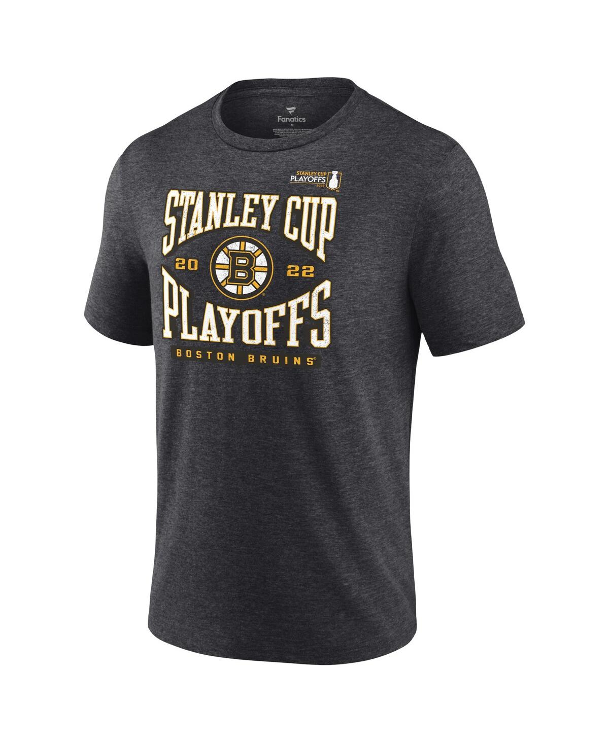 Men's FanaticsBoston Bruins 2022 Stanley Cup Playoffs Wraparound T-shirt - Charcoal