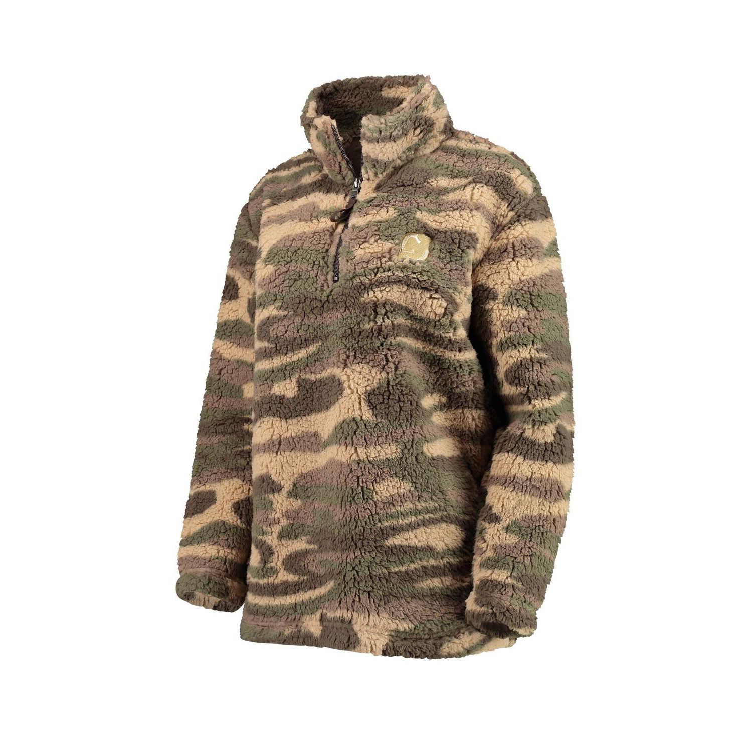 Women's Camo New Jersey Devils Sherpa Quarter-Zip Jacket