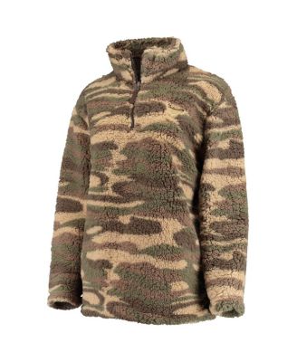 Women's Camo St. Louis Blues Sherpa Quarter-Zip Jacket