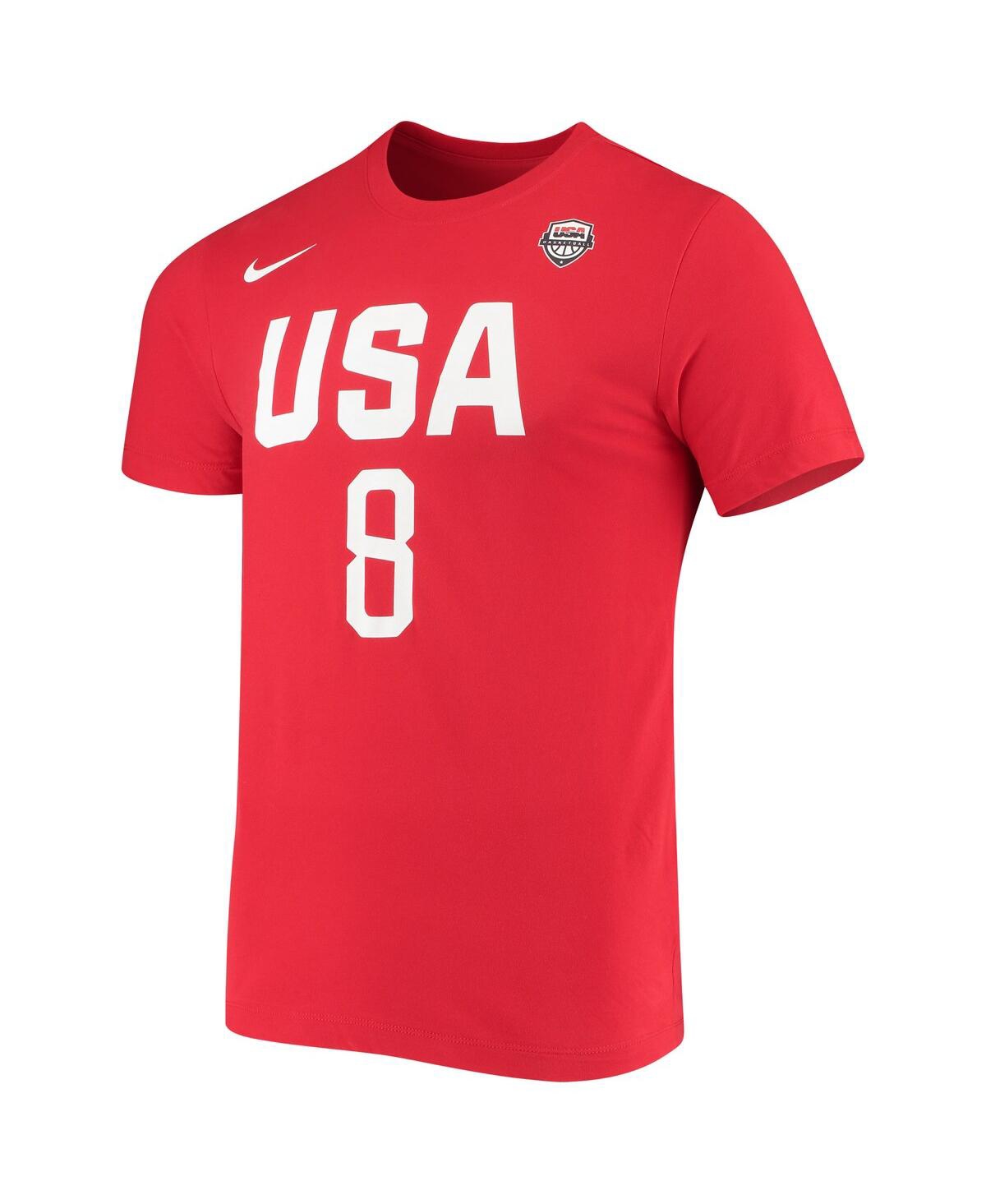 Shop Nike Women's  Angel Mccoughtry Usa Basketball Red Name And Number Performance T-shirt