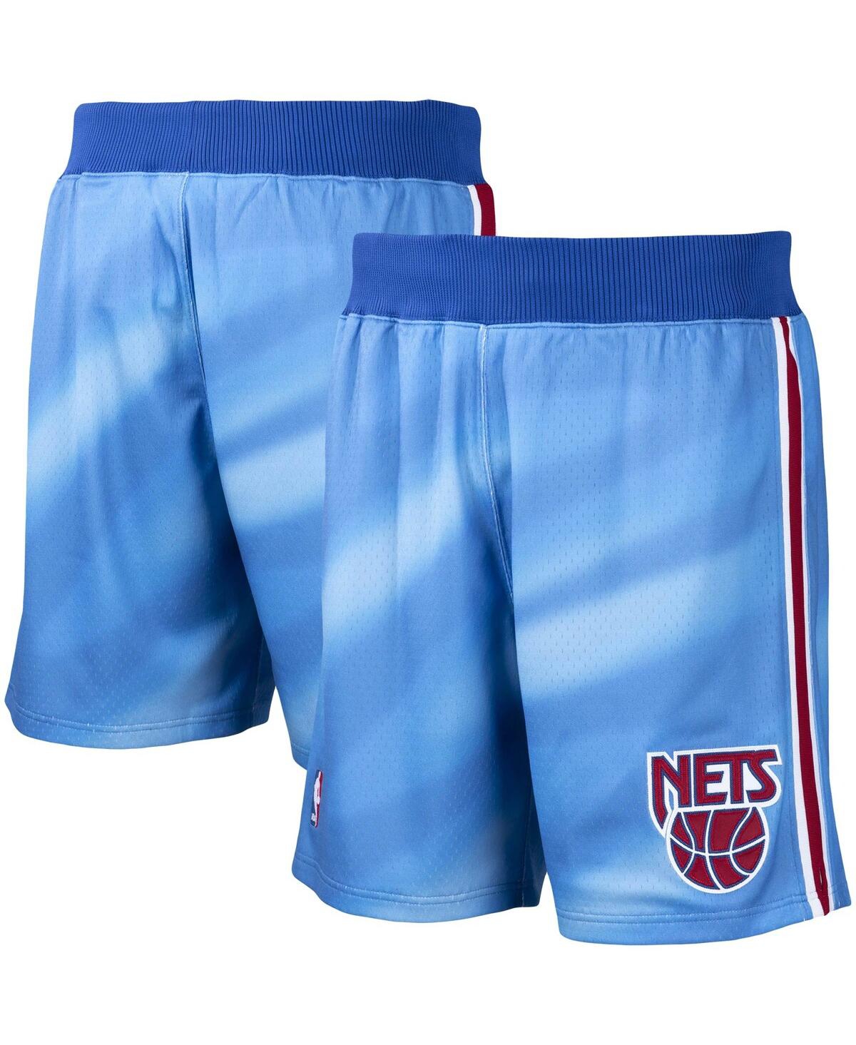 Mitchell & Ness Men's  Blue New Jersey Nets 1990/91 Hardwood Classics Authentic Shorts In Blue