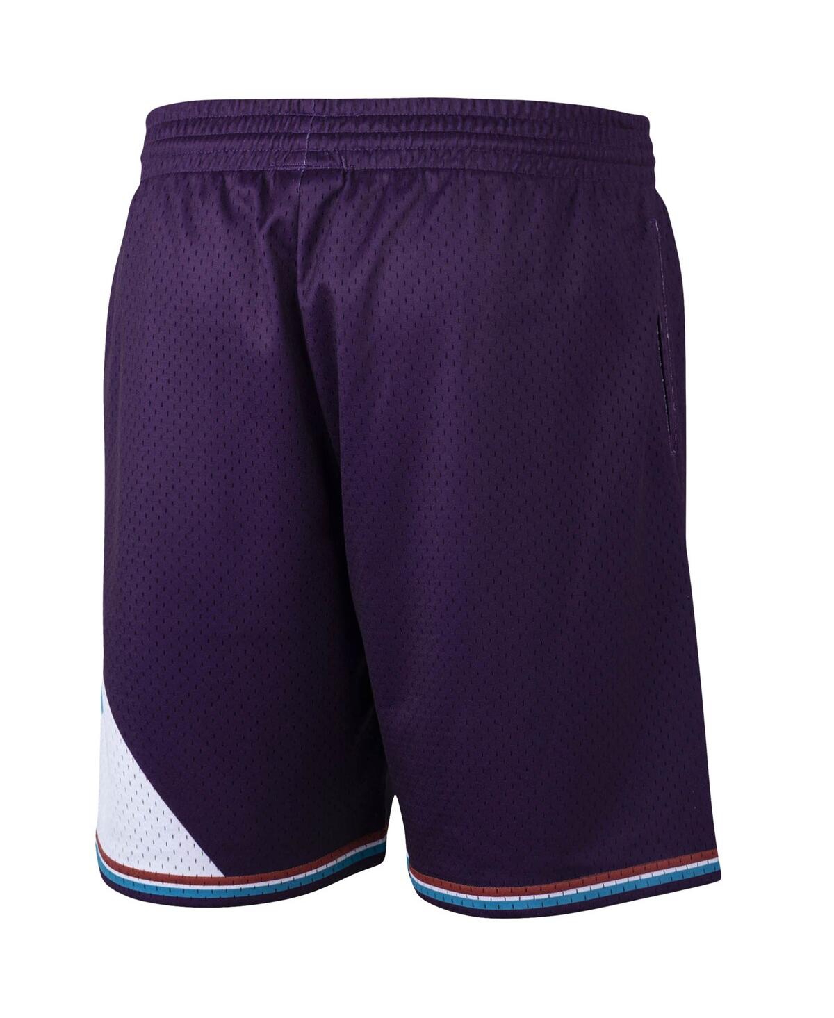 Mitchell & Ness Men's  Purple Utah Jazz Hardwood Classics Primary Logo Swingman Shorts In Purple