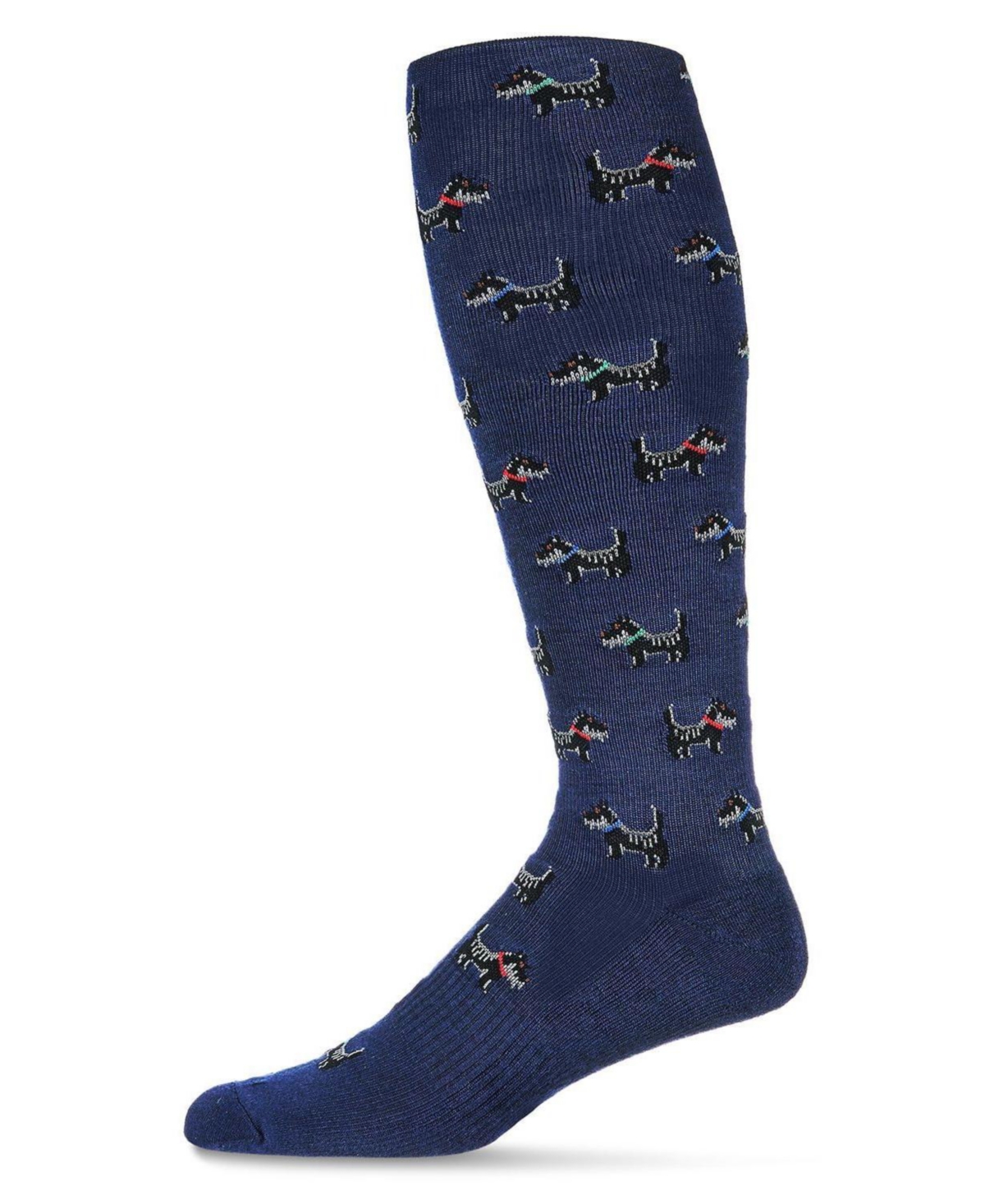 Men's Scotties Compression Socks - Navy
