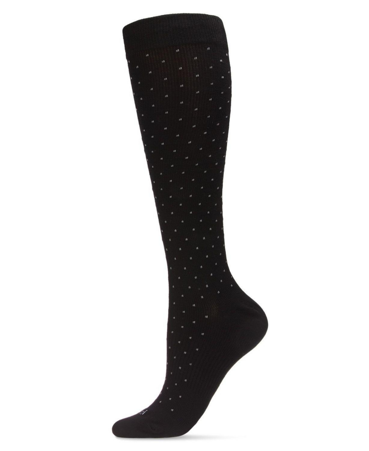 Men's Swiss Dot Cotton Compression Socks - Navy