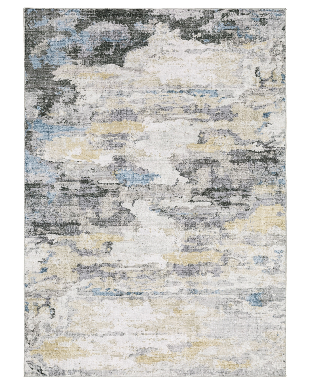 Jhb Design Monica MON01 Machine-Washable 7'6in x 10' Area Rug - Ivory