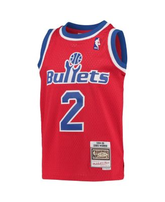 Big Boys Chris Webber Red Washington Bullets 1994-95 Hardwood Classics Swingman Jersey