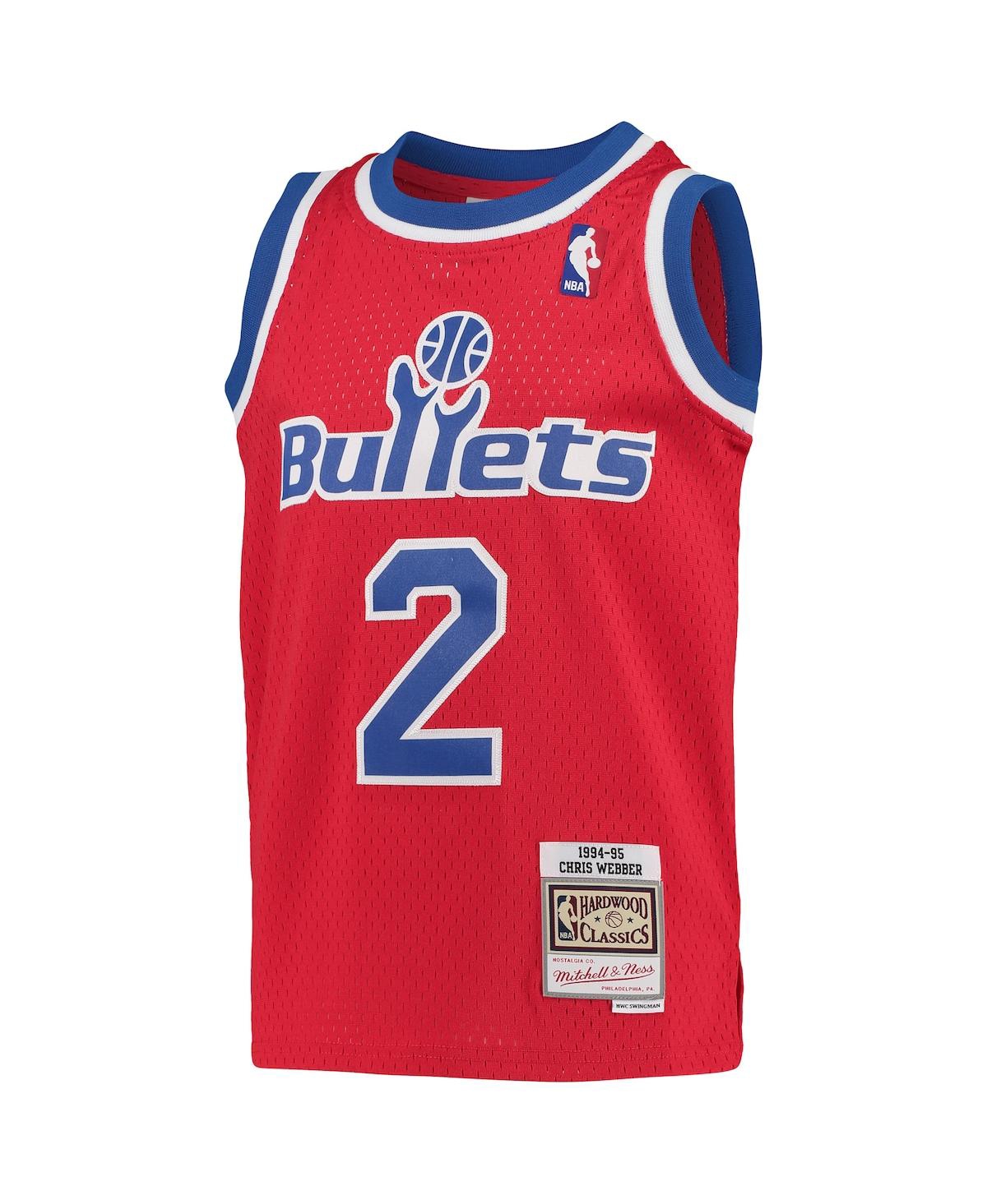 Big Boys Mitchell & Ness Chris WebberWashington Bullets 1994-95 Hardwood Classics Swingman Jersey - Red