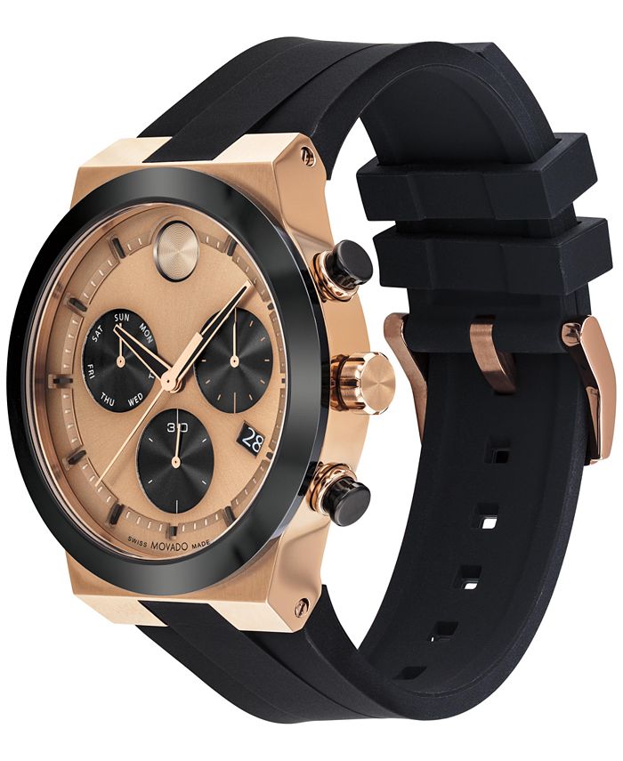 Movado Men's Connect Wrist Watch Black Luxury Designer Swiss main image 1