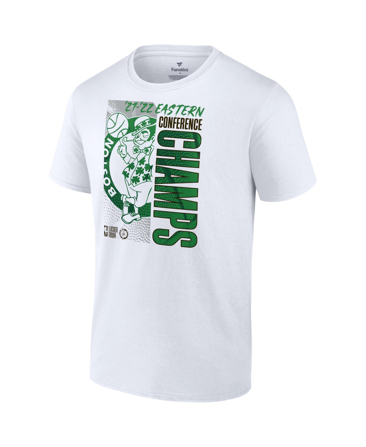 Shop Fanatics Men's Boston Celtics  2022 Eastern Conference Champions Locker Room T-shirt In White