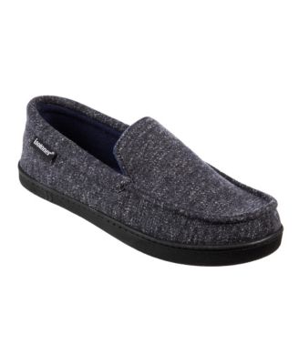 men s preston heather knit moccasin slippers