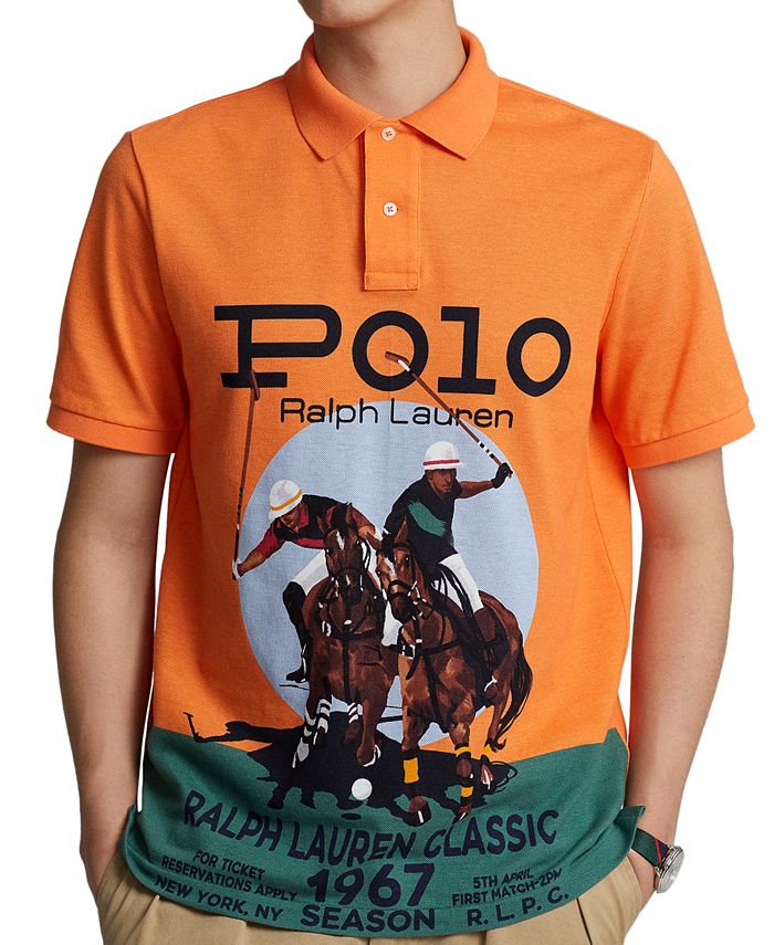 Polo Ralph Lauren Men's ClassicFit Mesh Graphic Polo Shirt Macy's