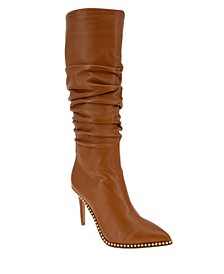 Women's Harbi Pointy Toe Genuine leather Wide Boot