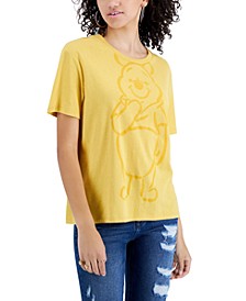 Juniors' Winnie The Pooh Sketch Graphic T-Shirt 