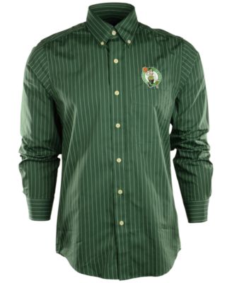 Antigua - Men's Long-Sleeve Boston Celtics Button-Down Shirt