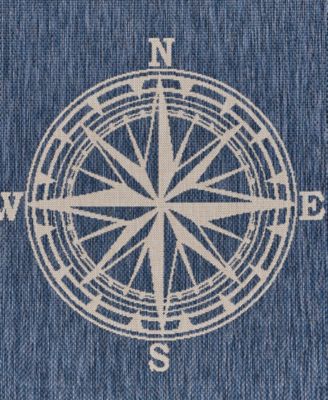 Lr Home Shoreline Srl81871 Area Rug In Blue