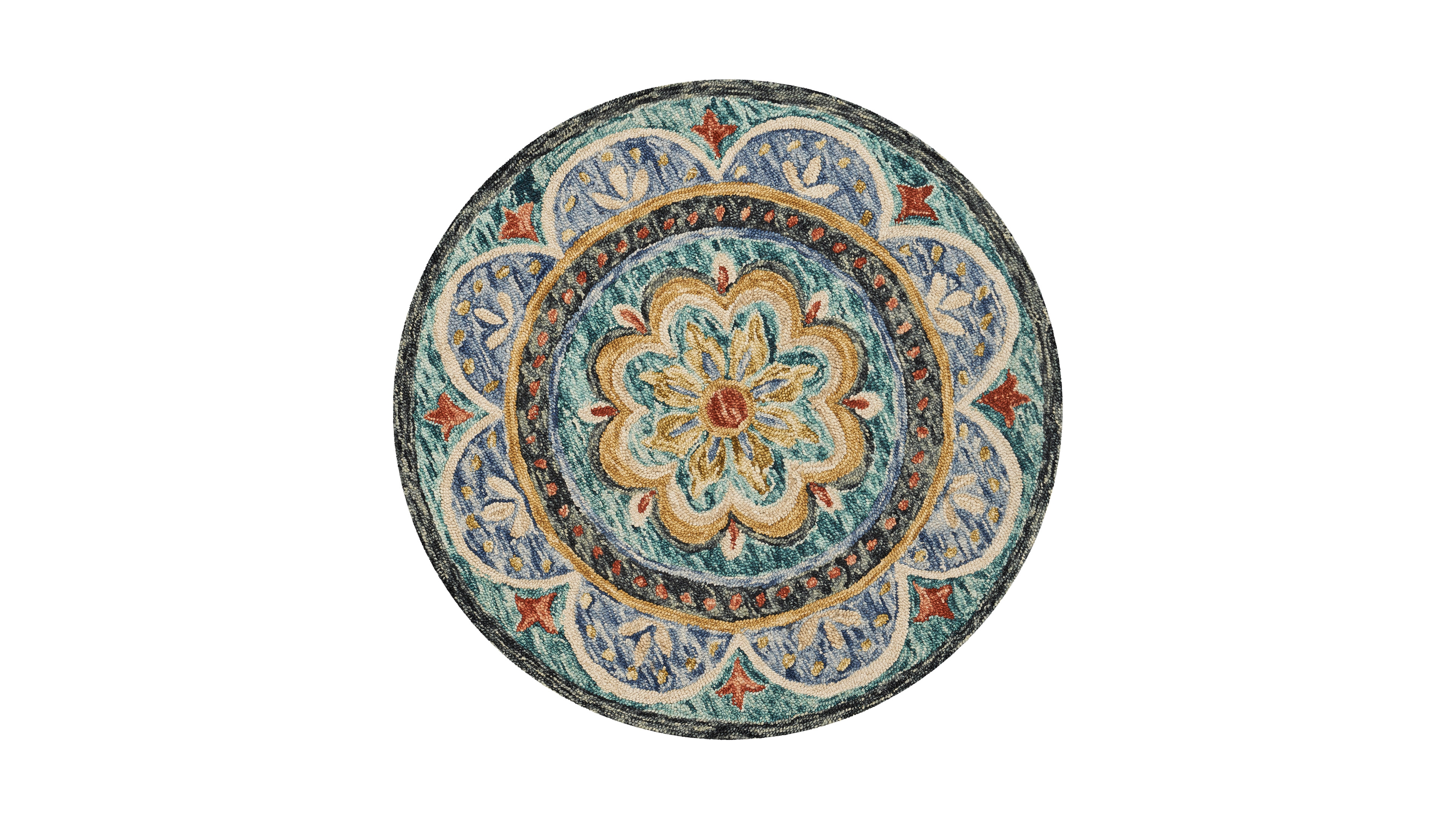 Lr Home Radiance Rdc-104 6' x 6' Round Area Rug