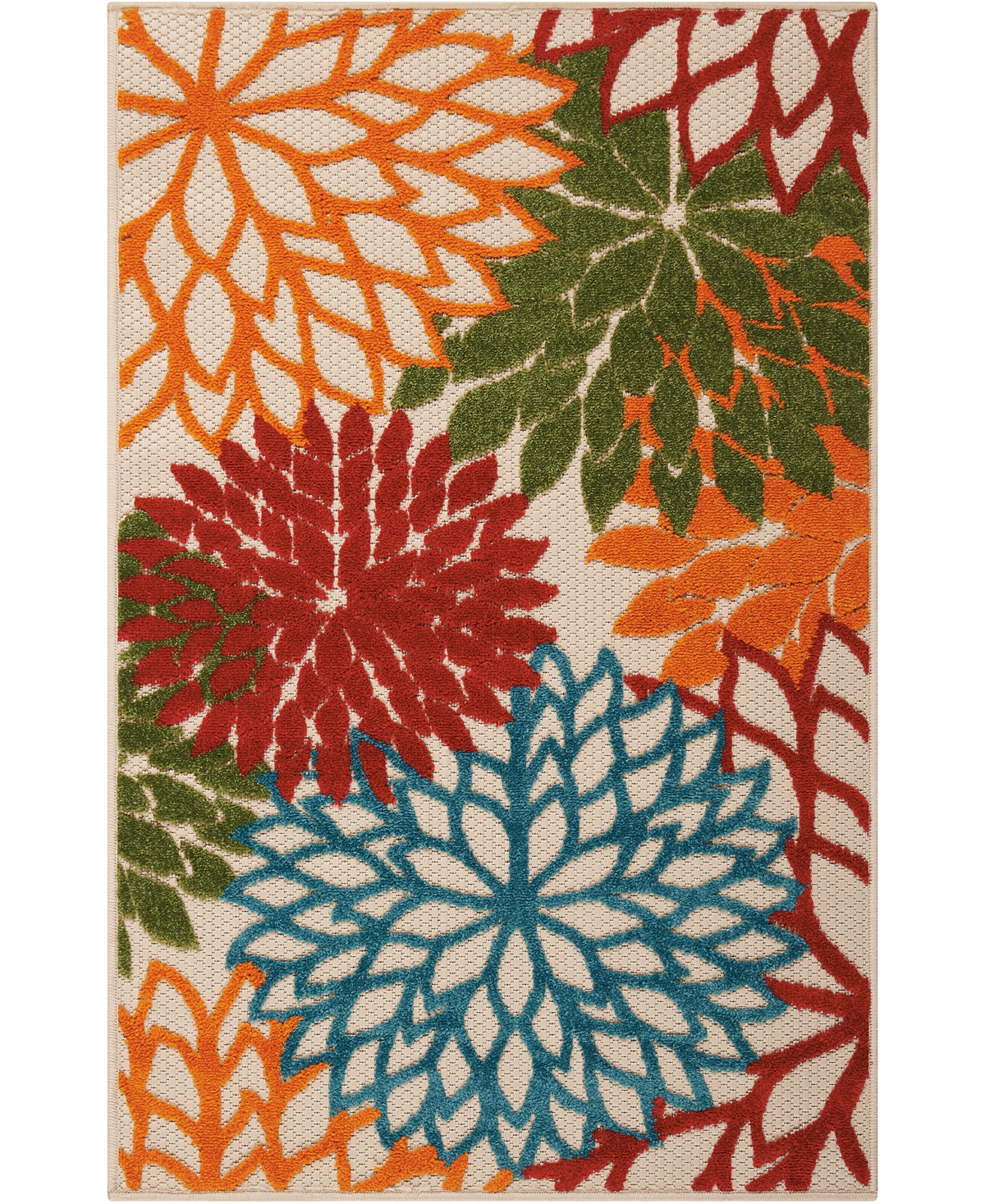 Nourison Aloha Alh05 2'8" X 4' Outdoor Area Rug In Green