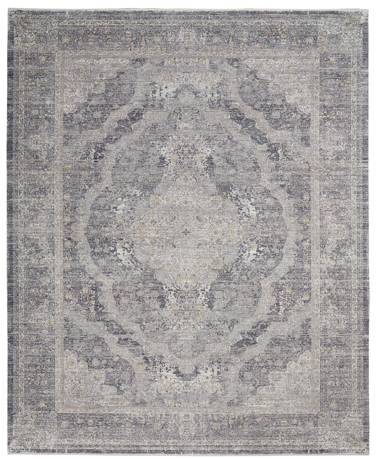 Nourison Starry Nights Stn05 8' X 10' Area Rug In Charcoal