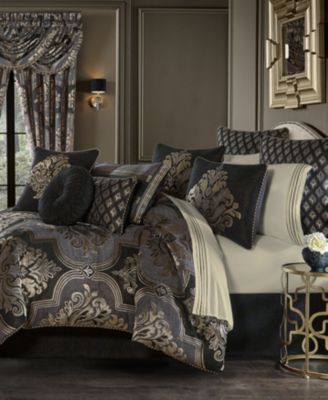J Queen New York Savoy Comforter Sets Bedding In Pewter