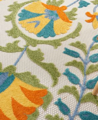 Aloha ALH22 7'10" x 7'10" Round Outdoor Area Rug