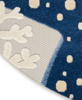 Aloha ALH24 5'3" x 5'3" Round Outdoor Area Rug