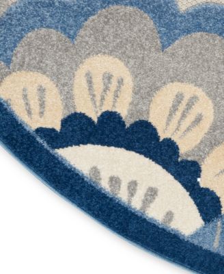 Aloha ALH25 7'10" x 7'10" Round Outdoor Area Rug