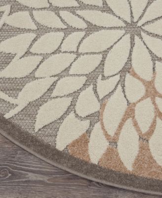 Aloha ALH05 7'10" x 7'10" Round Outdoor Area Rug