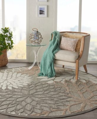 Aloha ALH05 7'10" x 7'10" Round Outdoor Area Rug