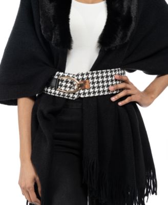 I.N.C. International Concepts - Interlock Houndstooth Stretch Belt