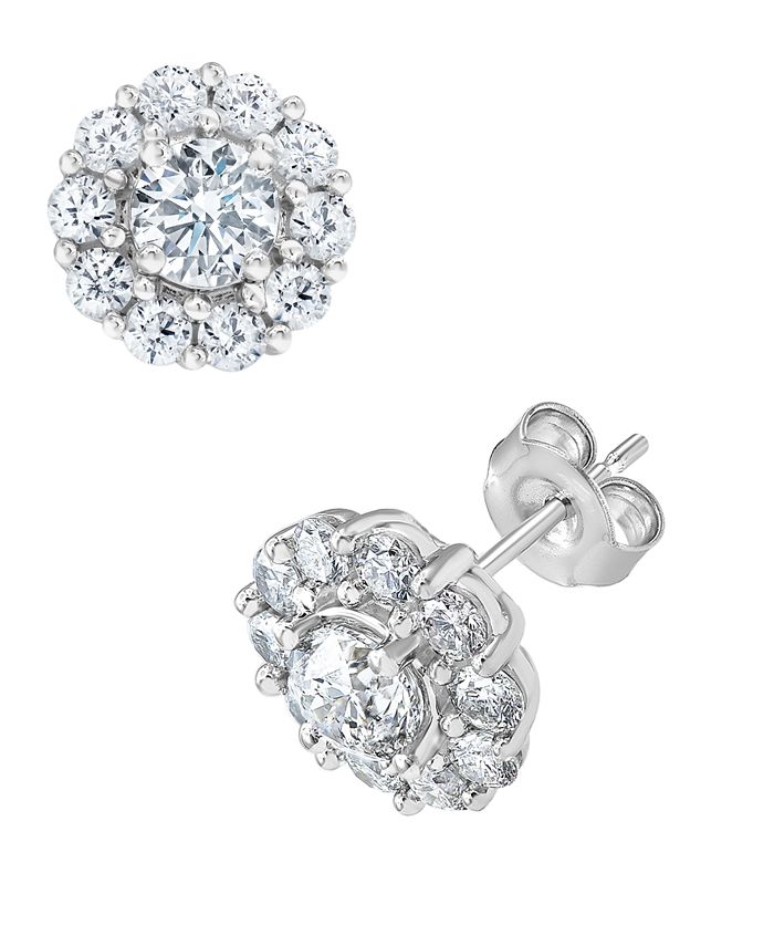 Macy's bonus buy diamond earrings top