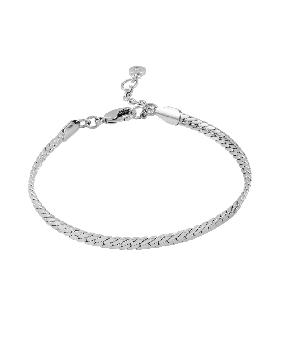 Chain Line Bracelet - Silver-Tone