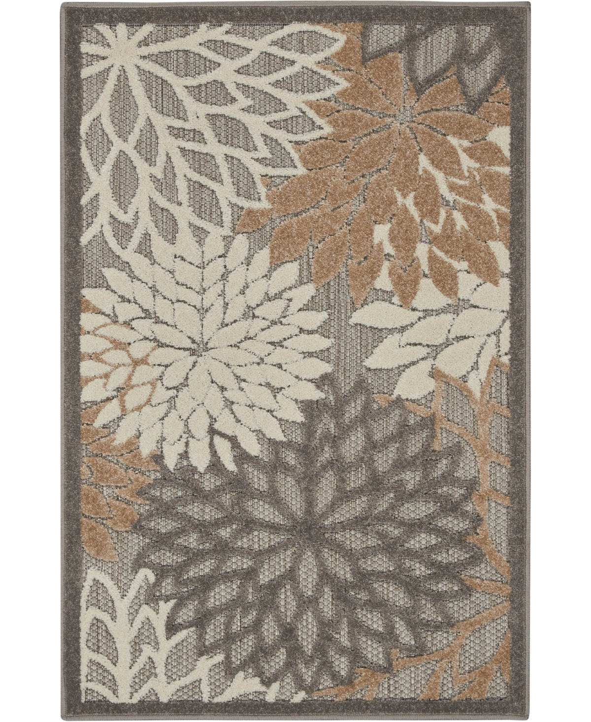 Nourison Aloha Alh05 2'8" X 4' Outdoor Area Rug In Beige