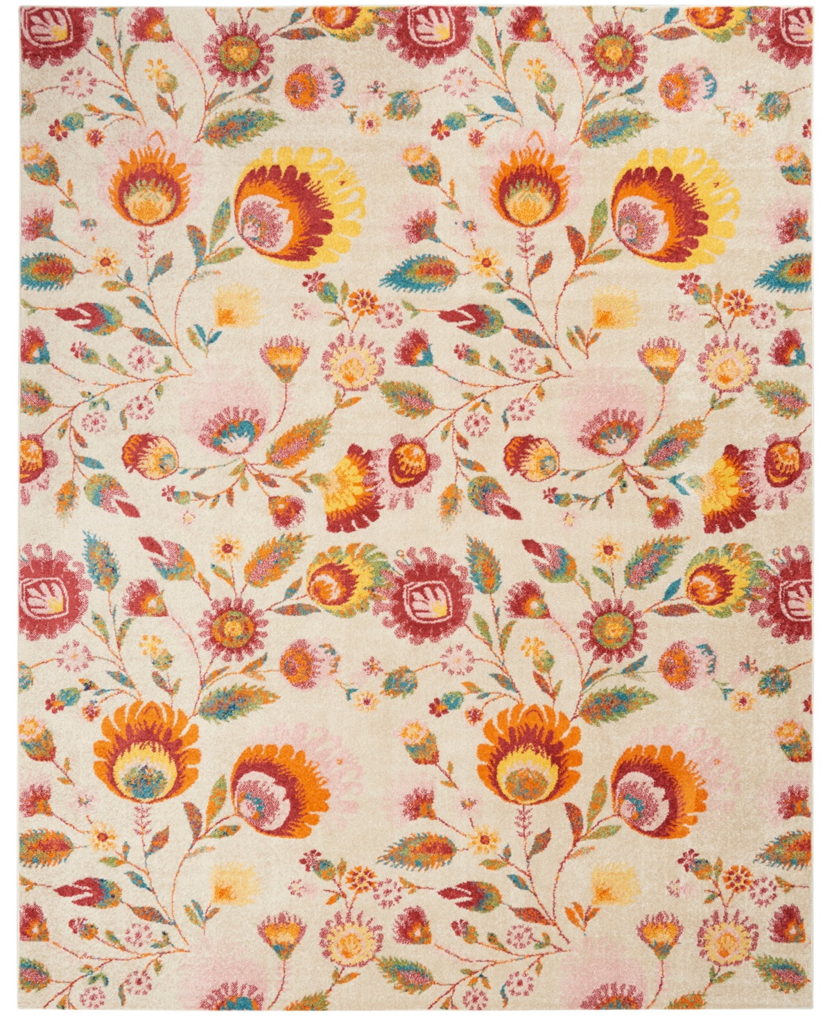 Nourison Allur Alr08 7'10" X 9'10" Area Rug In Ivory