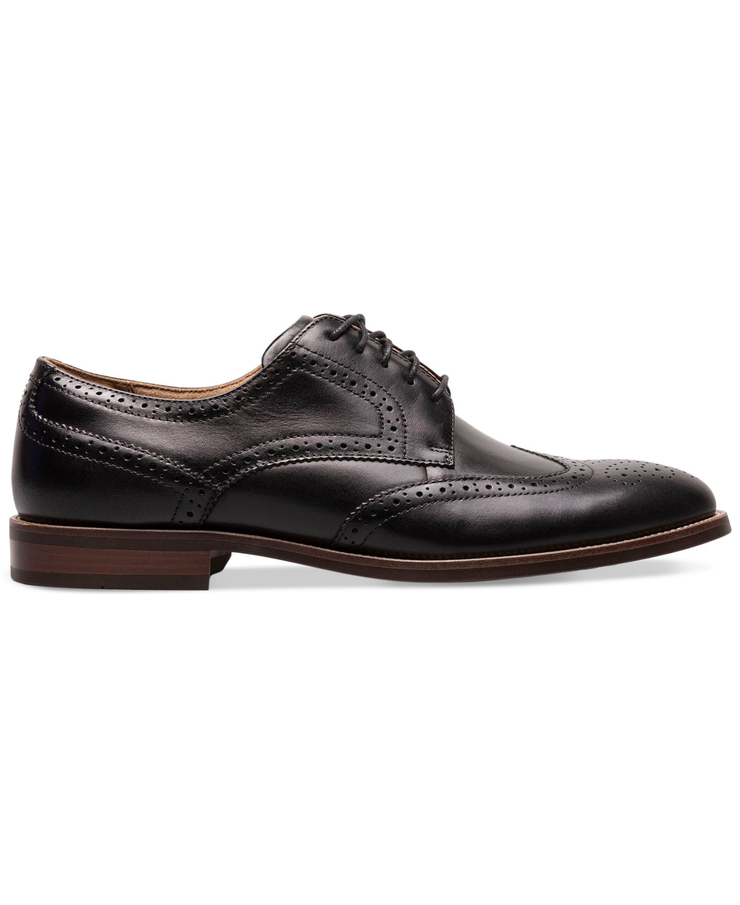 Мужские туфли Florsheim Ruvo Wingtip Oxford Dress Shoes, цвет: Чёрный — фото 3