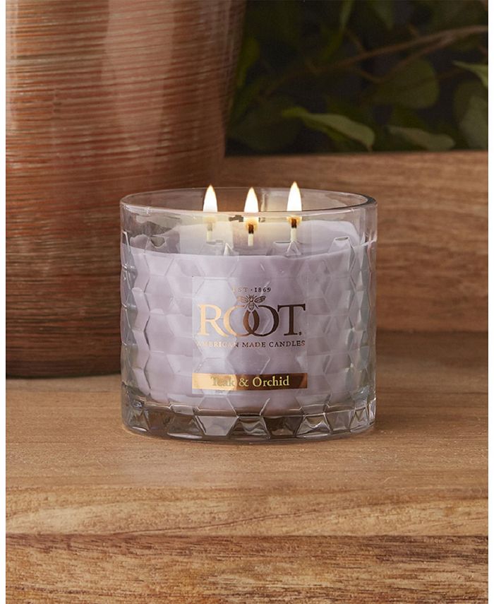 Root Candles Teak Orchid Fragrance Honeycomb Glass Jar Candle Macys