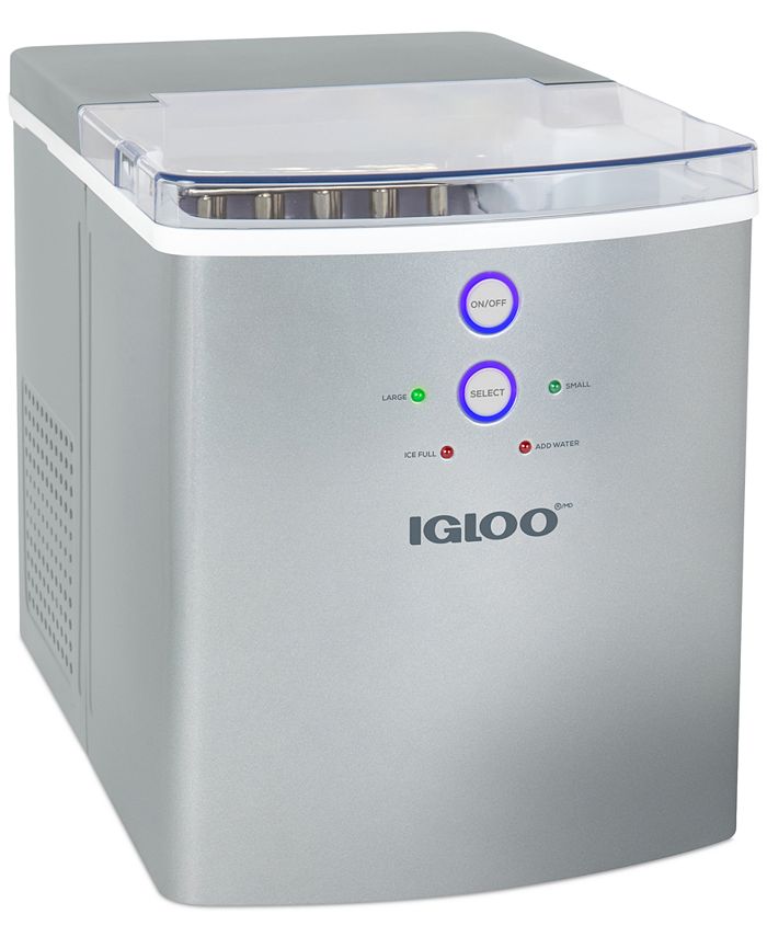 Igloo IGLICEB33SL 33 Lb Ice Maker, Silver Macy's