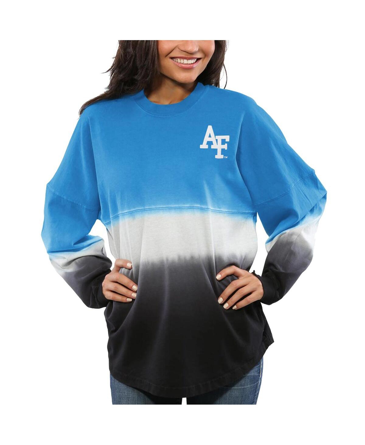 Women's Royal Air Force Falcons Ombre Long Sleeve Dip-Dyed Spirit Jersey - Royal