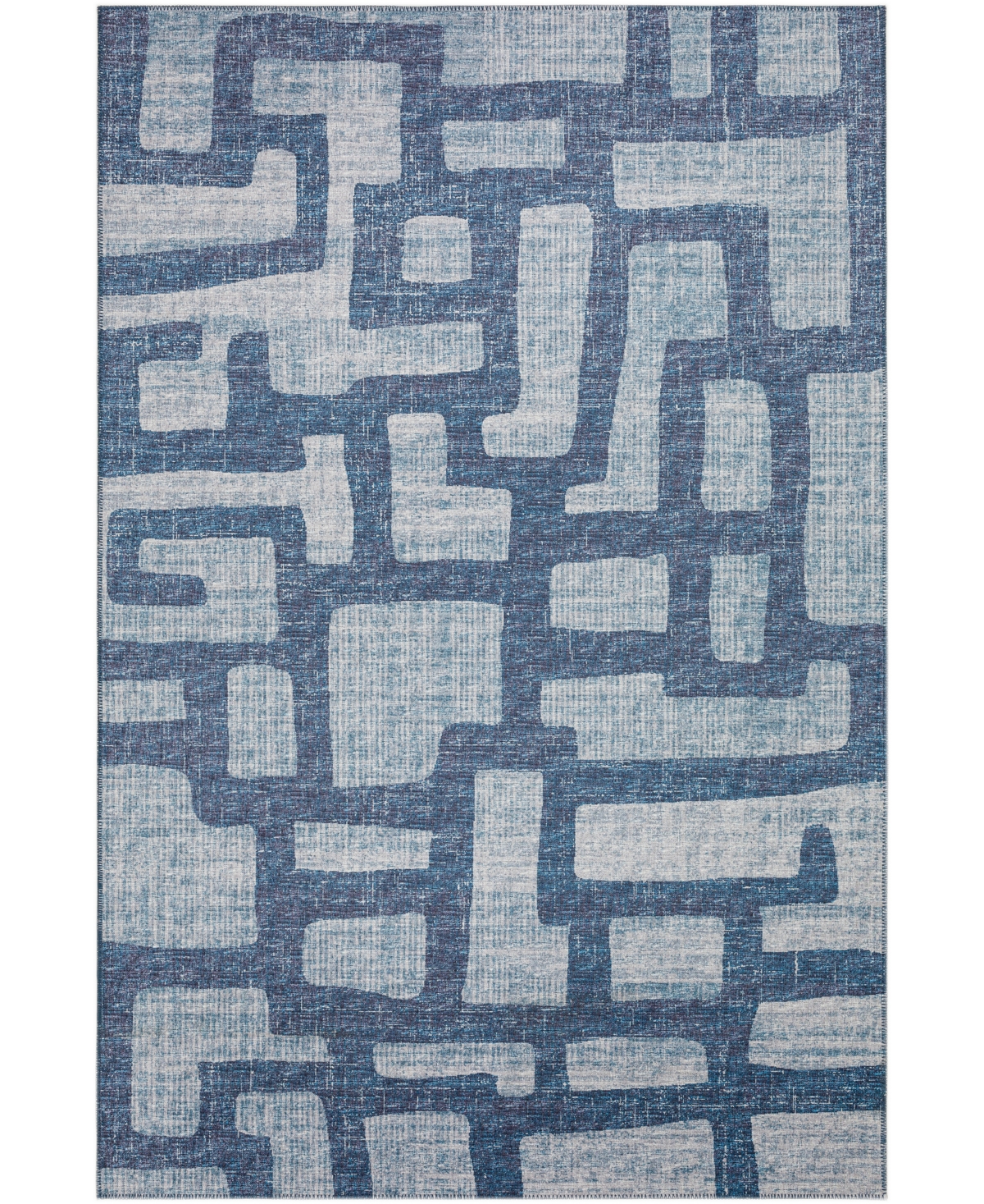 D Style Buttes BTS4 5' x 7'6in Area Rug - Azure