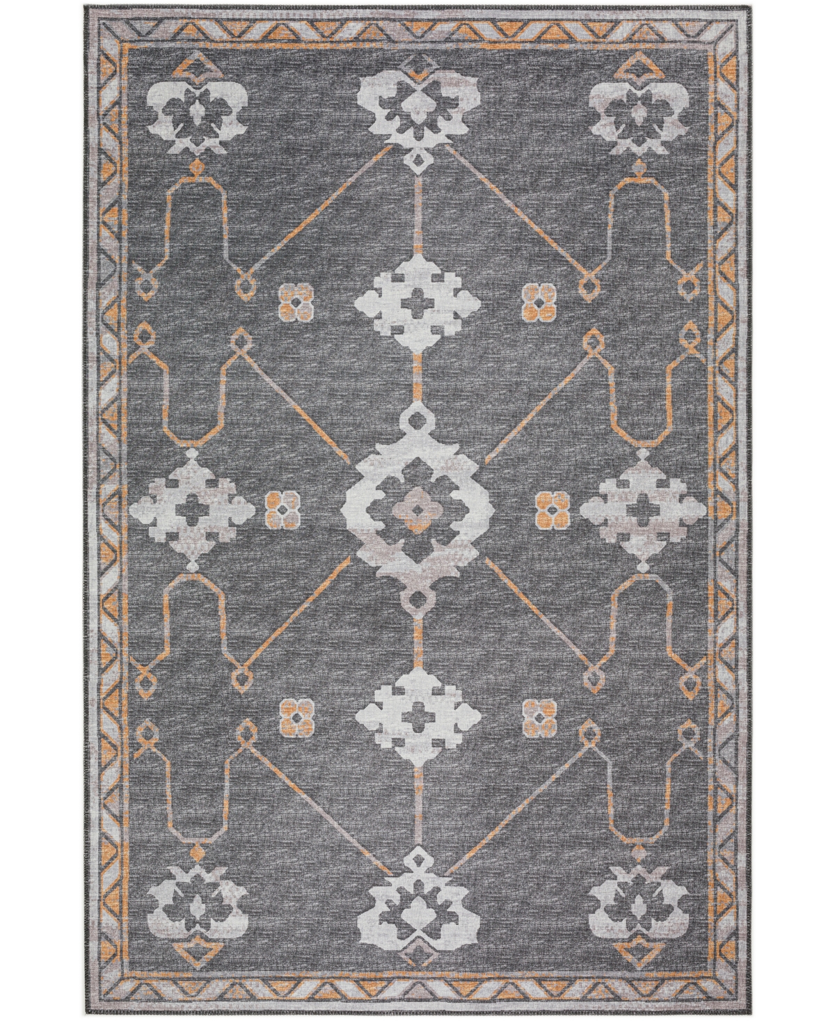 D Style Buttes BTS16 5' x 7'6in Area Rug - Charcoal