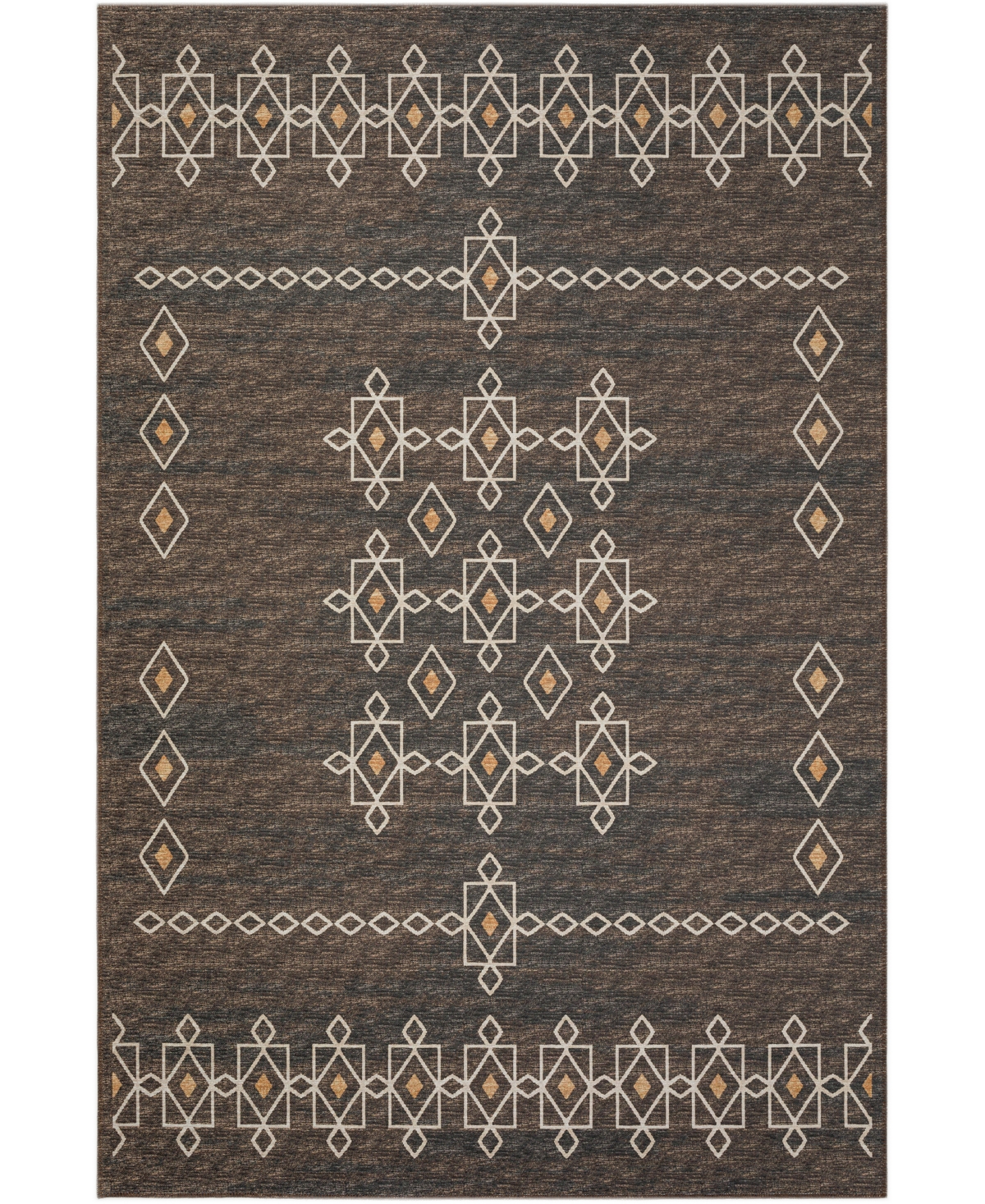 D Style Buttes BTS3 8' x 10' Area Rug - Chocolate