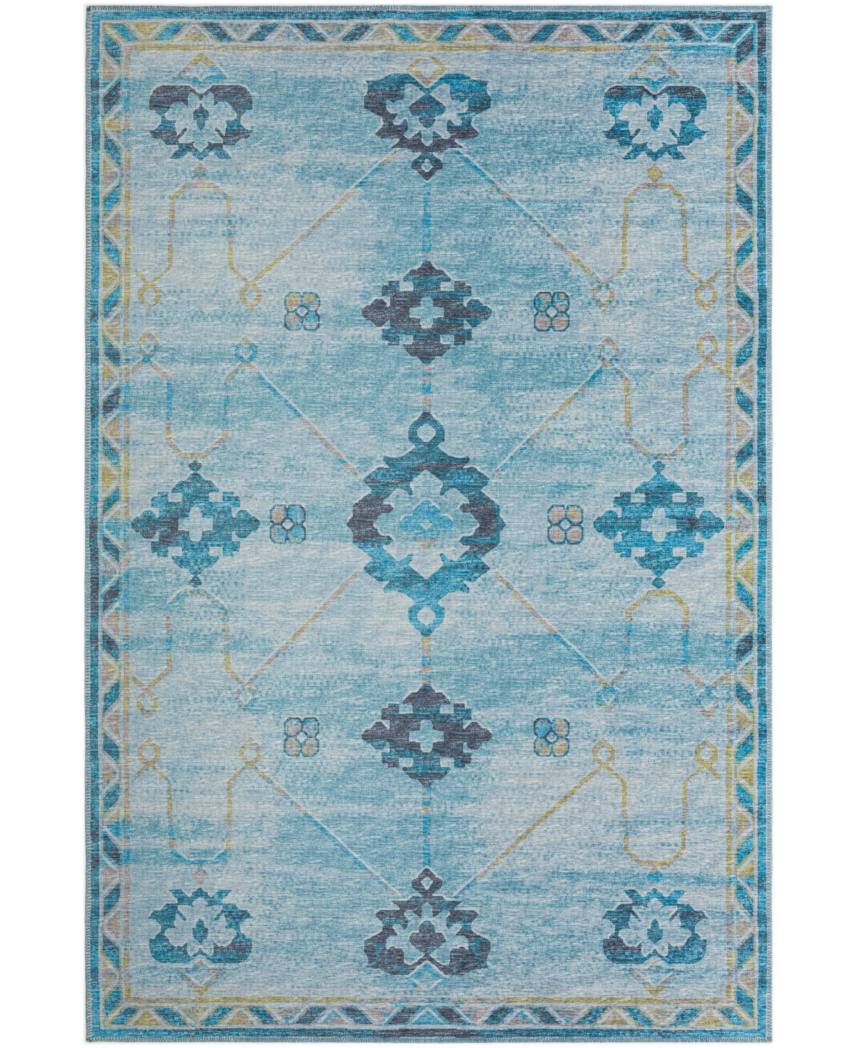 D Style Buttes BTS16 5' x 7'6in Area Rug - Aquamarine