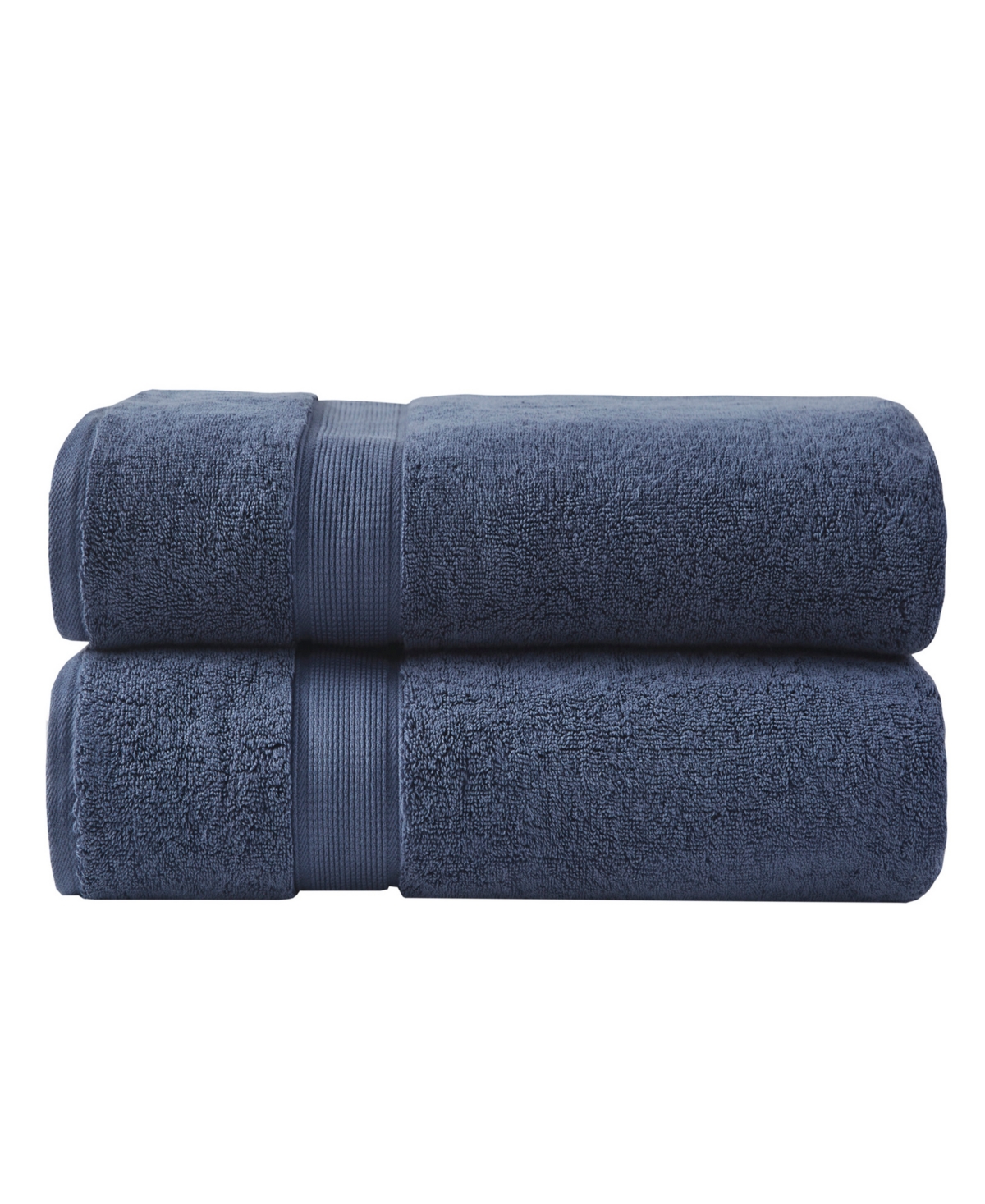 Madison Park Signature Luxury Cotton 2-pc. Bath Sheet, 34" X 68" In Slate Blue
